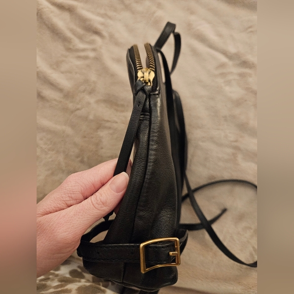 Margot Black Leather Backpack - Picture 9 of 9